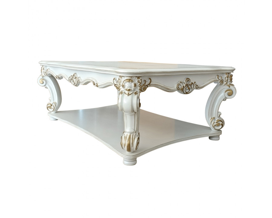 ACME Vendome Coffee Table - White, Rectangular