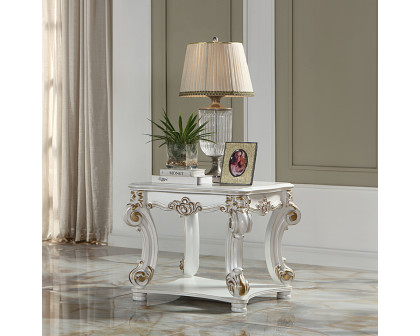 ACME - Vendome End Table in Antique Pearl (LV01328)