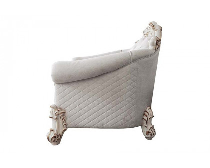 ACME™ Vendome II Chair with 2 Pillows - Ivory/Antique Pearl