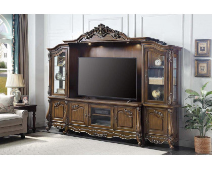 ACME - Latisha Entertainment Center in Antique Oak