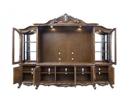 ACME - Latisha Entertainment Center in Antique Oak