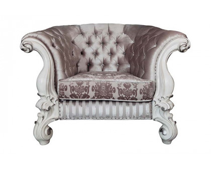 ACME™ Versailles Chair with 2 Pillows - Ivory/Bone White