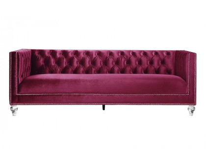 ACME Heibero Sofa with 2 Pillows - Red (LV01400)