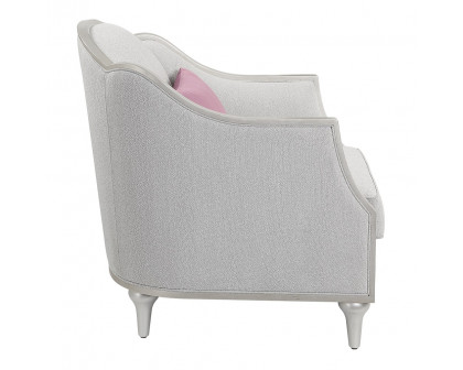 ACME™ Kasa Chair with Pillow - Beige Linen/Champagne