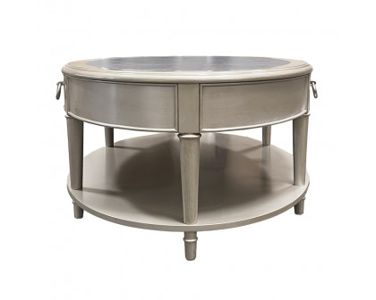 ACME - Kasa Coffee Table in Sintered Stone Top/Champagne