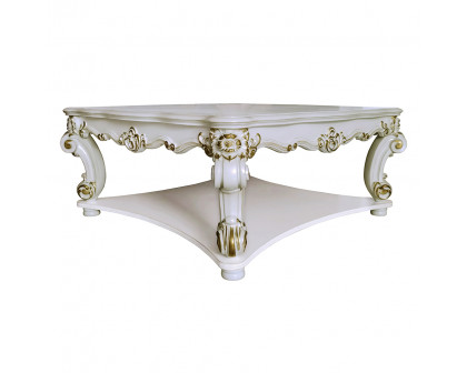 ACME - Vendome Square Coffee Table in Antique Pearl