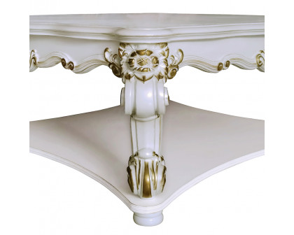 ACME - Vendome Square Coffee Table in Antique Pearl