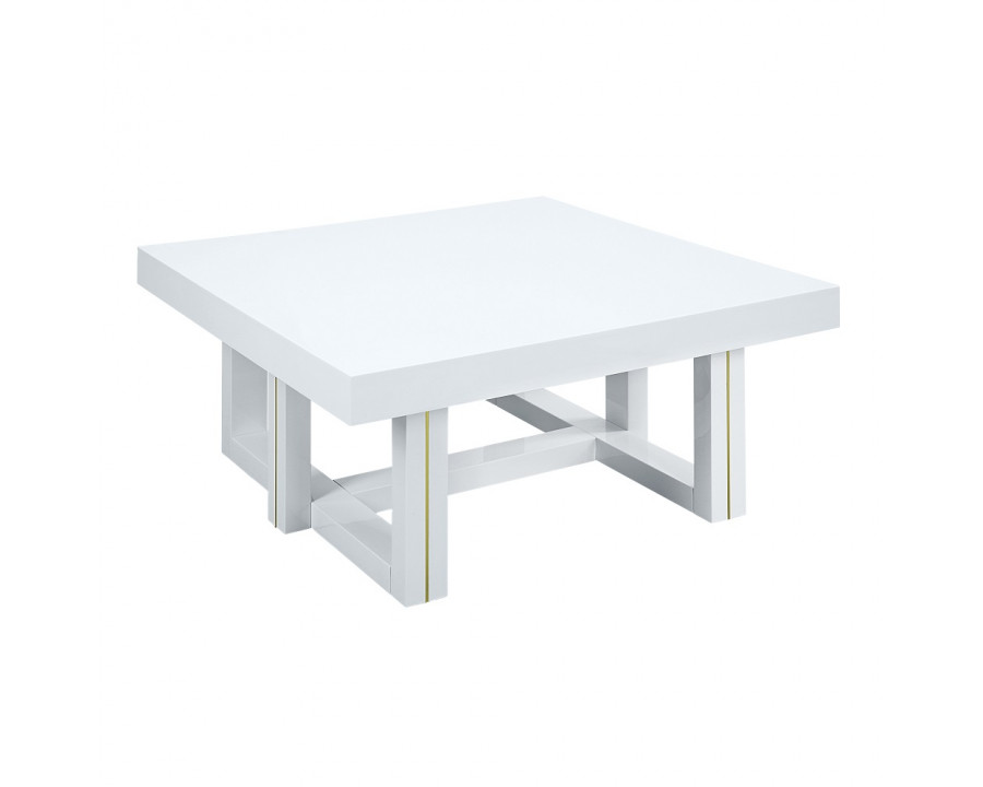 ACME - Paxley Coffee Table in White High Gloss