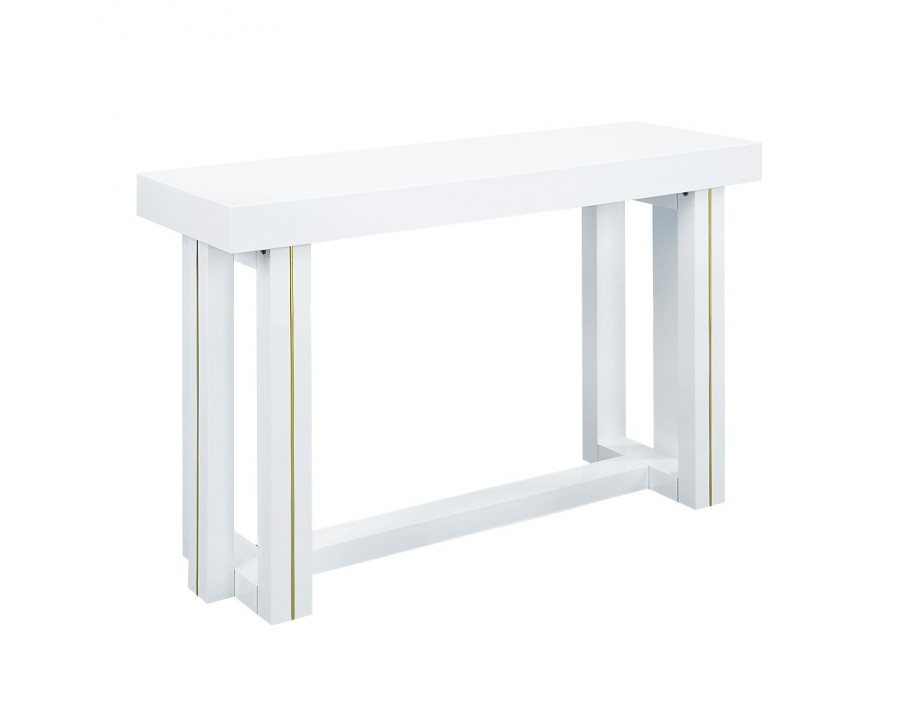 ACME - Paxley Sofa Table in White High Gloss