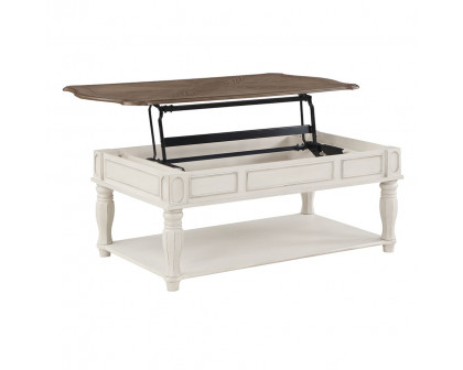 ACME - Florian Coffee Table with Lift Top in Oak/Antique White