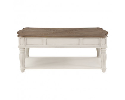 ACME - Florian Coffee Table with Lift Top in Oak/Antique White