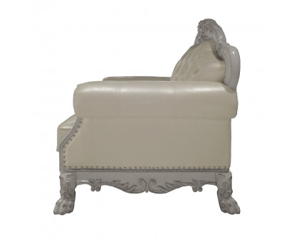 ACME Dresden Chair with 2 Pillows - Synthetic/Bone White