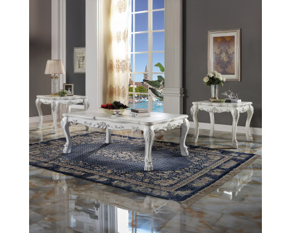 ACME - Dresden Coffee Table in Bone White (LV01691)