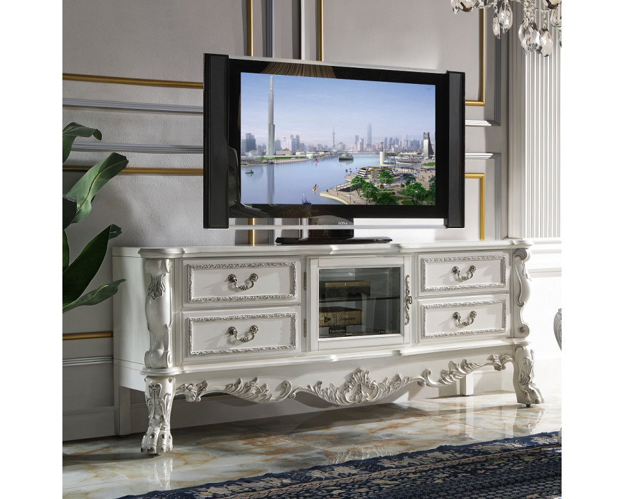 ACME Dresden TV Stand - Bone White