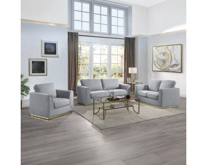 ACME - Valin Sofa in Gray Linen