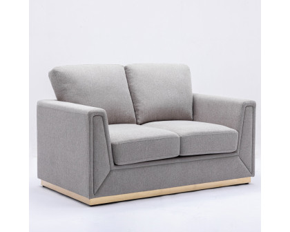 ACME - Valin Loveseat in Gray Linen