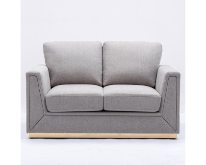 ACME - Valin Loveseat in Gray Linen