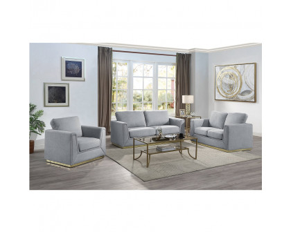 ACME - Valin Loveseat in Gray Linen