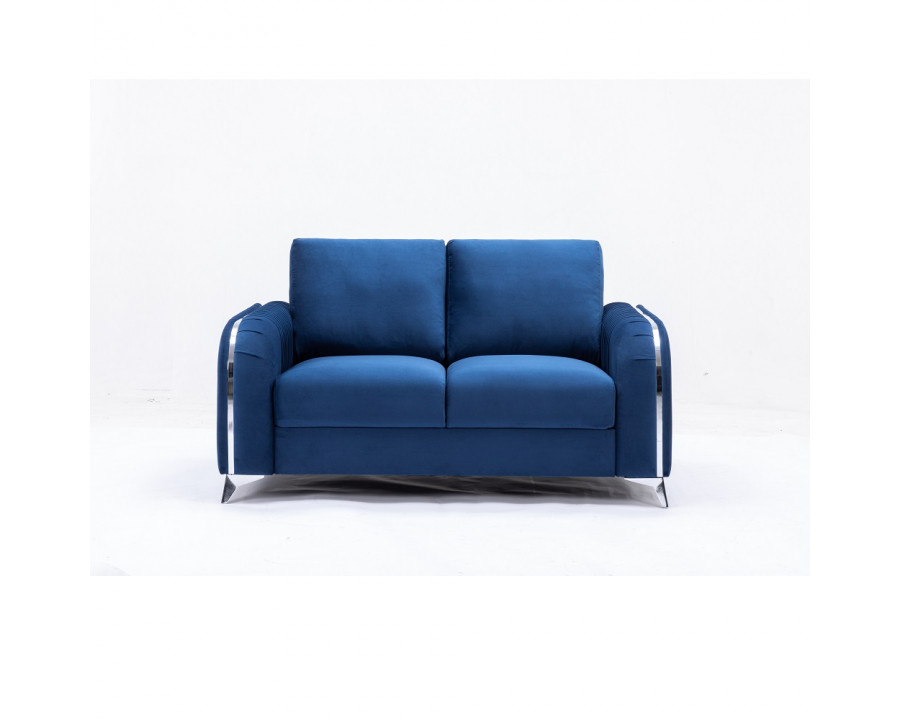 ACME - Wenona Loveseat in Blue Velvet