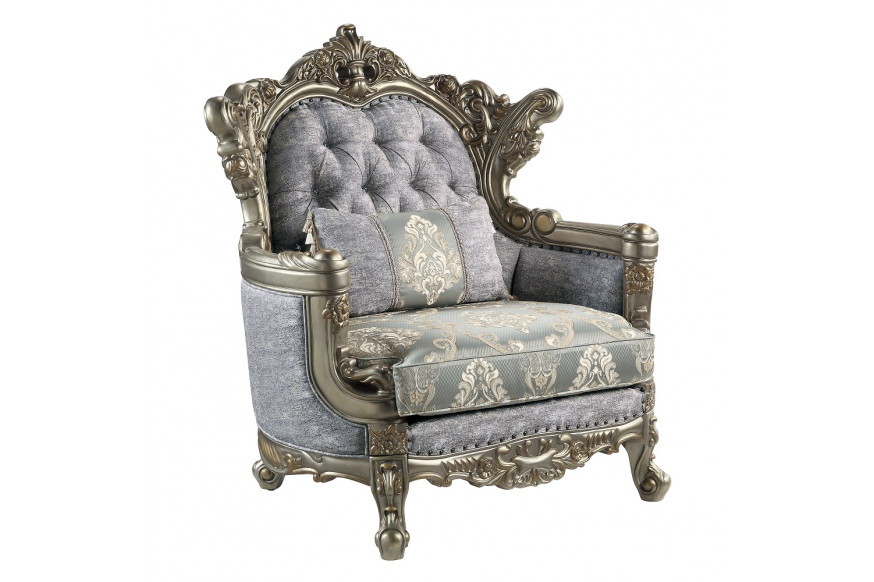 ACME™ Miliani Chair with Pillow - Antique Bronze