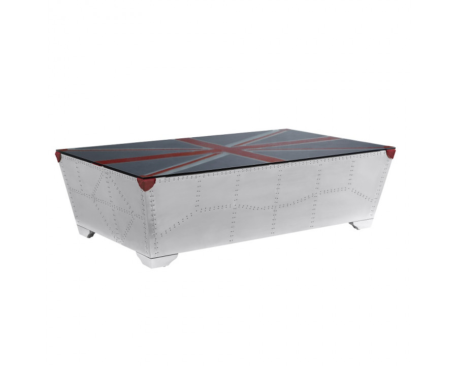 ACME - Brancaster Coffee Table in Aluminum (LV01812)