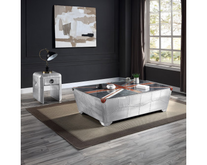 ACME - Brancaster Coffee Table in Aluminum (LV01812)