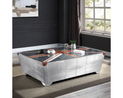 ACME - Brancaster Coffee Table in Aluminum (LV01812)