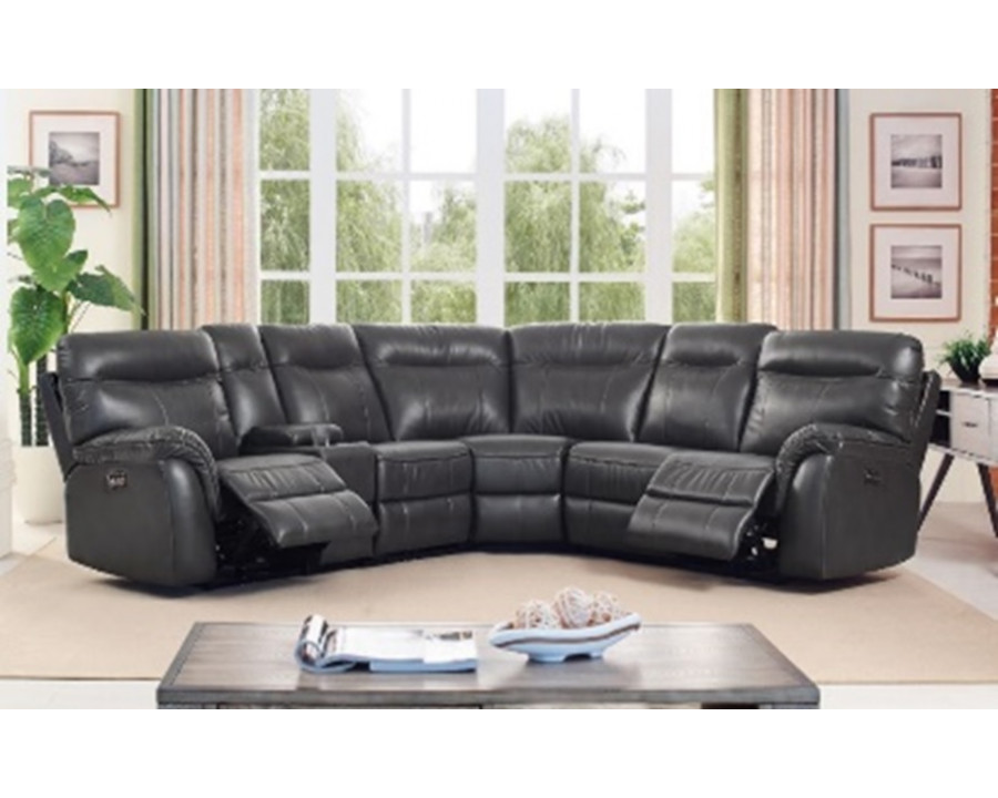 ACME - Atlas Sectional Sofa in Gray