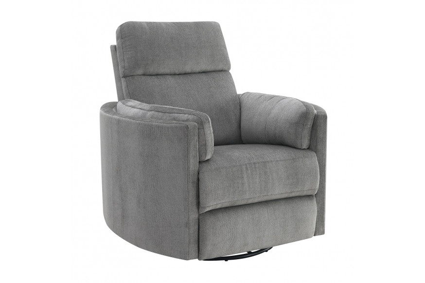 ACME™ Sagen Recliner with Swivel & Glider - Charcoal Chenille