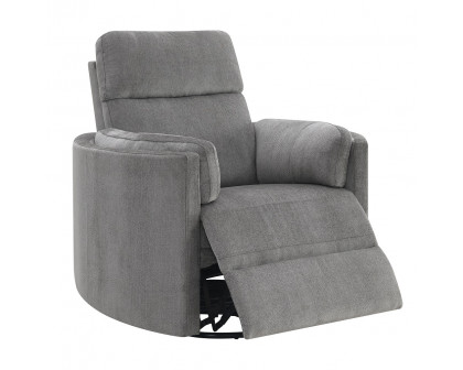 ACME™ Sagen Recliner with Swivel & Glider - Charcoal Chenille