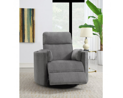 ACME™ Sagen Recliner with Swivel & Glider - Charcoal Chenille