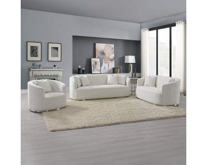 ACME - Odette Sofa with 4 Pillows in Beige Chenille