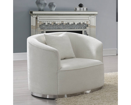 ACME™ Odette Chair with Pillow - Beige Chenille