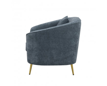 ACME™ Nakendra Chair with Pillow - Cobalt Blue Chenille