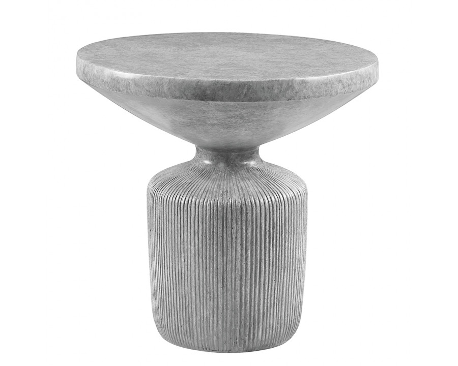 ACME - Laddie End Table in Weathered Gray