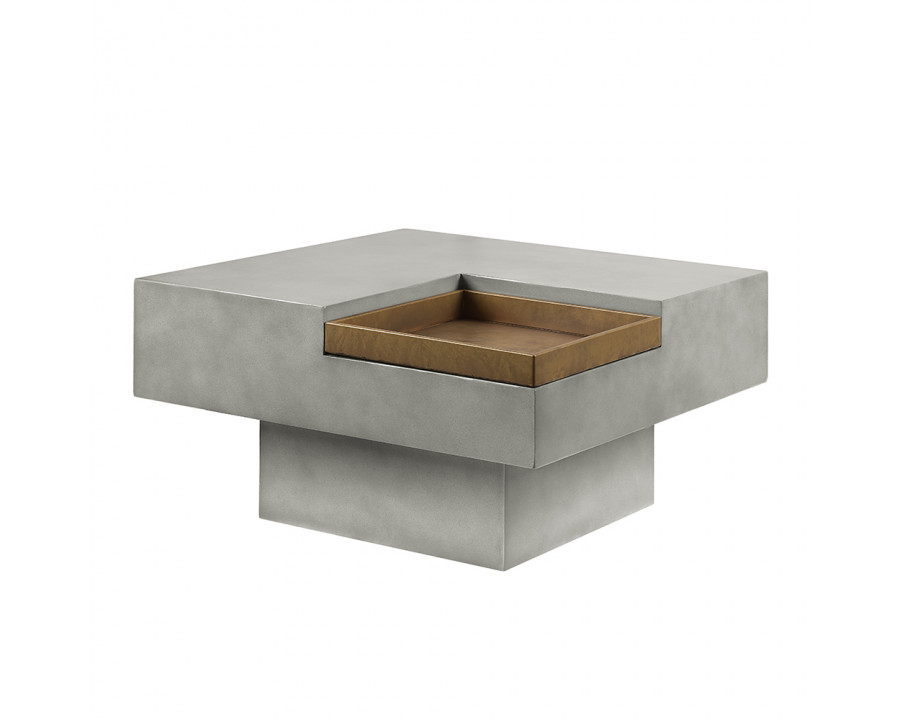 ACME - Kailano Coffee Table in Weathered Gray