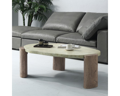 ACME - Jacinda Coffee Table in Weathered Gray/Oak