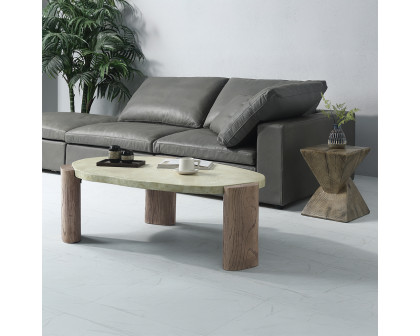 ACME - Jacinda Coffee Table in Weathered Gray/Oak