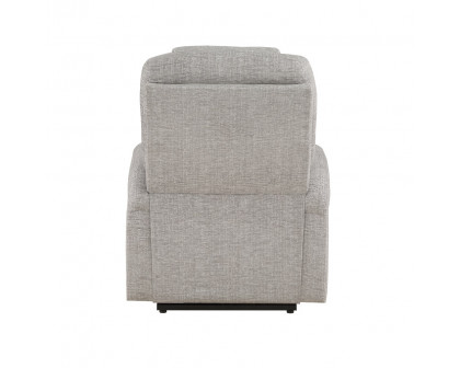 ACME™ Recliner with Power Lift & Massage - Light Gray Chenille