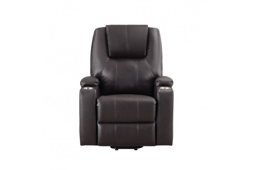 ACME™ Recliner with Power Lift & Massage - Brown