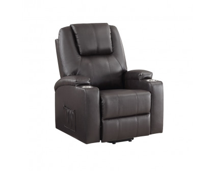 ACME™ Recliner with Power Lift & Massage - Brown