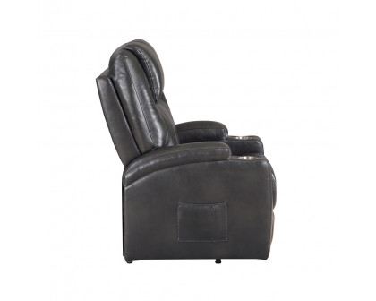 ACME™ Recliner with Power Lift & Massage - Gunmetal