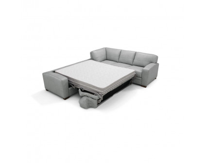 ACME - Goma Sectional Sofa with Sleeper in Light Gray