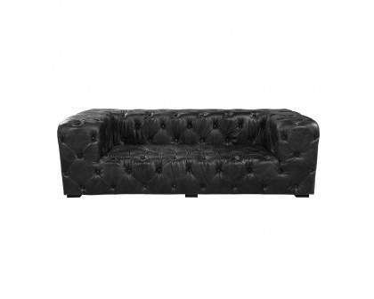 ACME Brancaster Sofa - Black/Aluminum