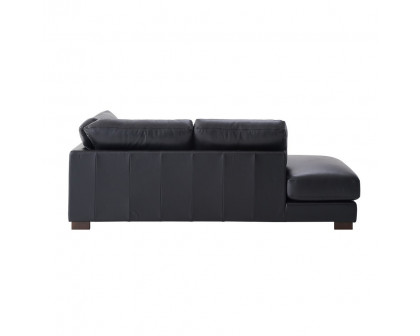 ACME - Geralyn Sectional Sofa with 2 Pillows in Black