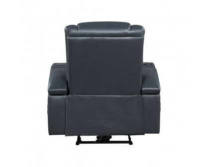 ACME™ Alair Power Motion Recliner with Bluetooth, Wireless Charger & Cupholder - Blue/Black