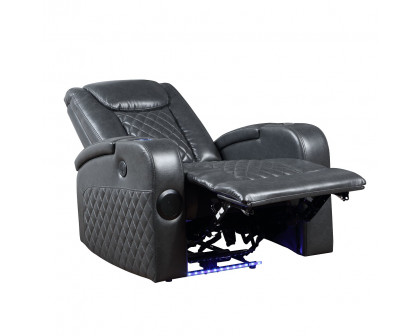 ACME™ Alair Power Motion Recliner with Bluetooth, Wireless Charger & Cupholder - Dark Gray