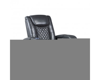 ACME™ Alair Power Motion Recliner with Bluetooth, Wireless Charger & Cupholder - Dark Gray