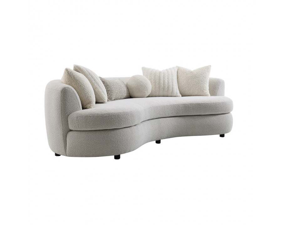 ACME - Iniko Sofa with 6 Pillows in Beige Boucle