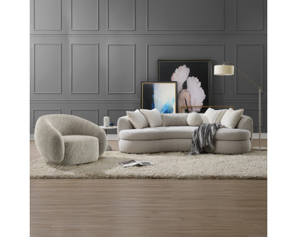 ACME - Iniko Sofa with 6 Pillows in Beige Boucle